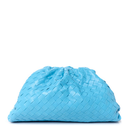 Bottega Veneta Nappa Maxi Intrecciato The Pouch Oversized Clutch Swimming Pool 1 of 11