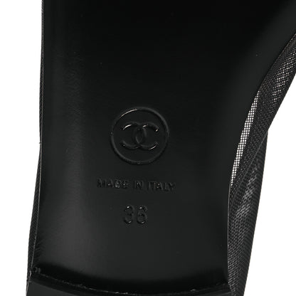 Chanel Mesh CC Ballerina Flats 36 Black 7 of 11