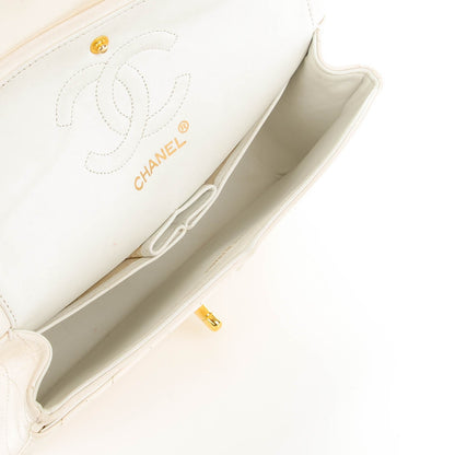 Chanel Lambskin Quilted Small Double Flap White 5 of 15