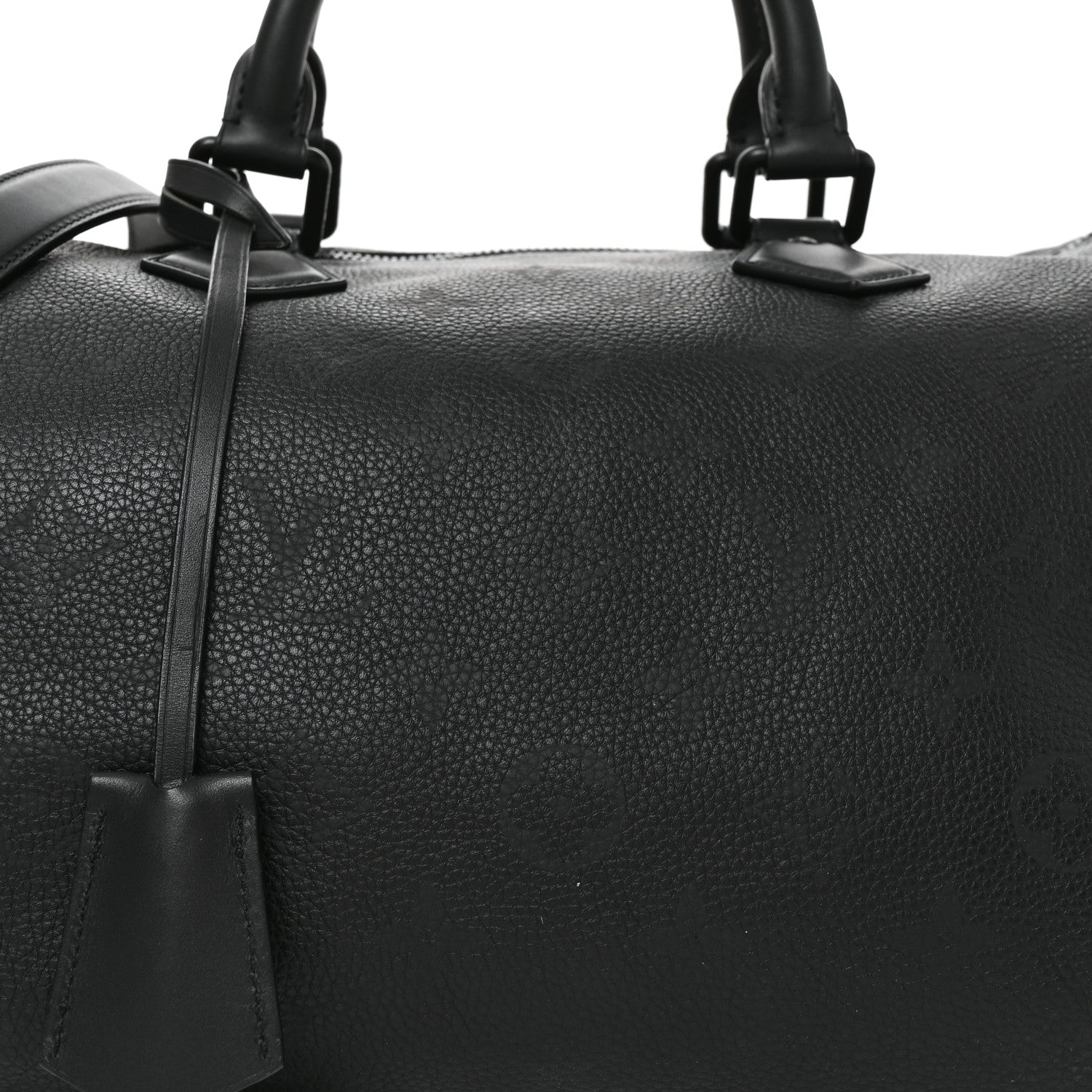 Louis Vuitton Calfskin Monogram Speedy P9 Bandouliere 40 Ultra Black 8 of 10