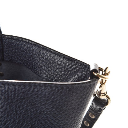Valentino Garavani Pebbled Calfskin Medium Rockstud Tote Deep Denim 10 of 12