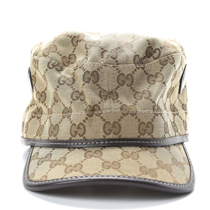 Gucci Monogram Military Hat XL Brown 3 of 7