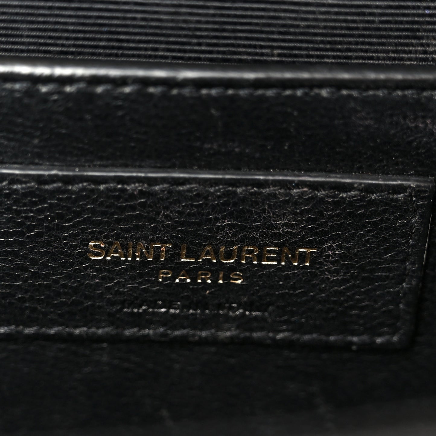 Calfskin Crocodile Embossed Medium Classic Monogram Kate Tassel Satchel Black