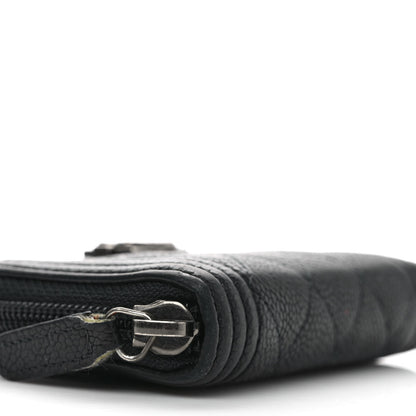 Chanel Caviar Quilted Boy Zip Around Coin Purse Wallet Black 8 of 11