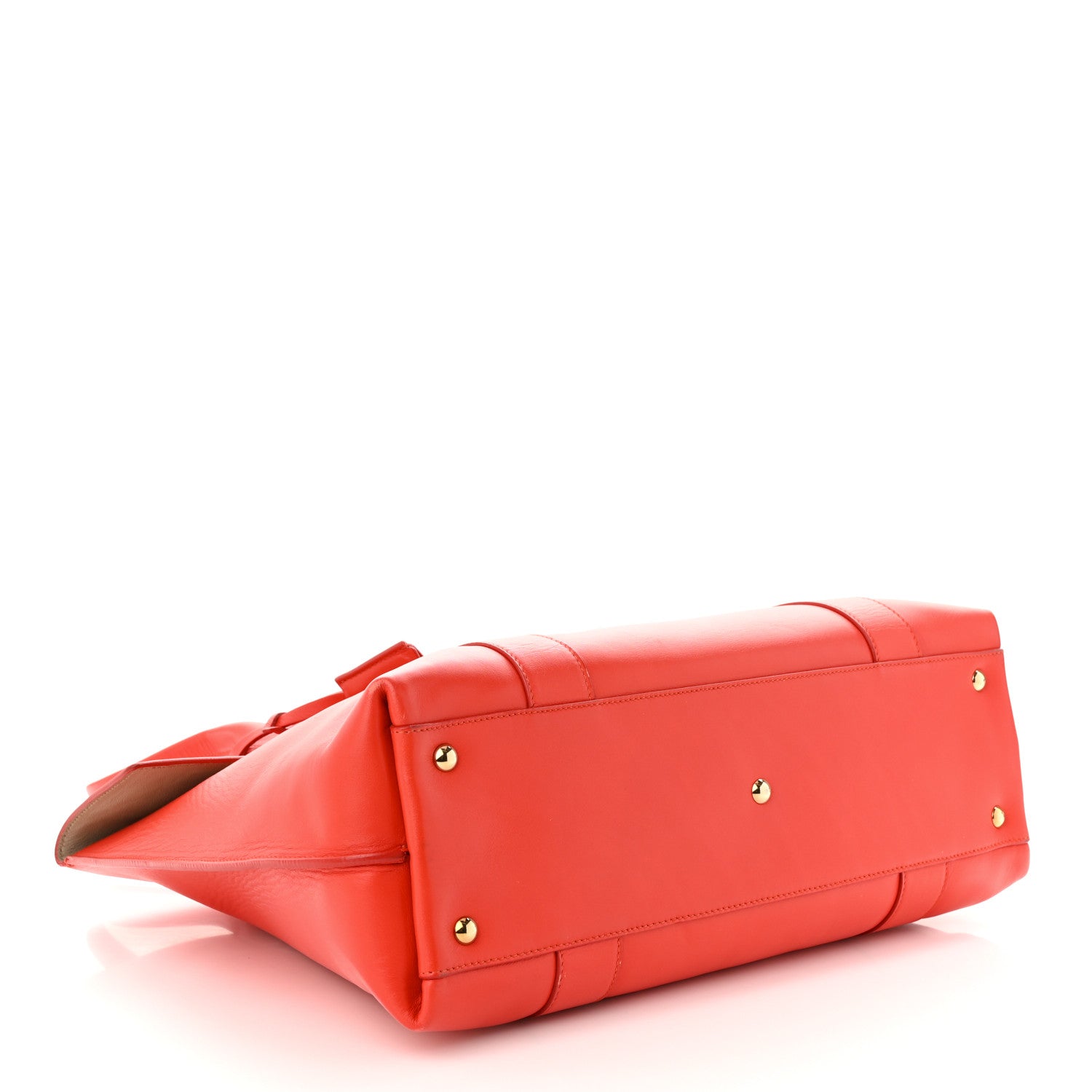 Salvatore Ferragamo Calfskin Large Sookie Satchel Red 5 of 12