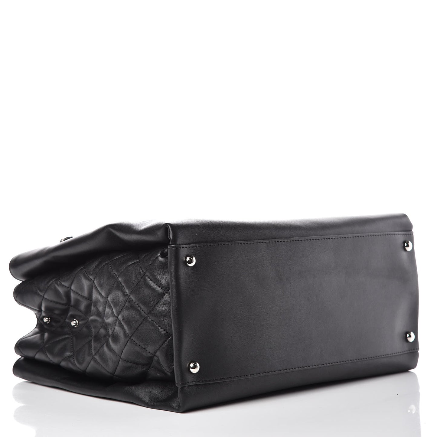 Calfskin Shopping Tote Black