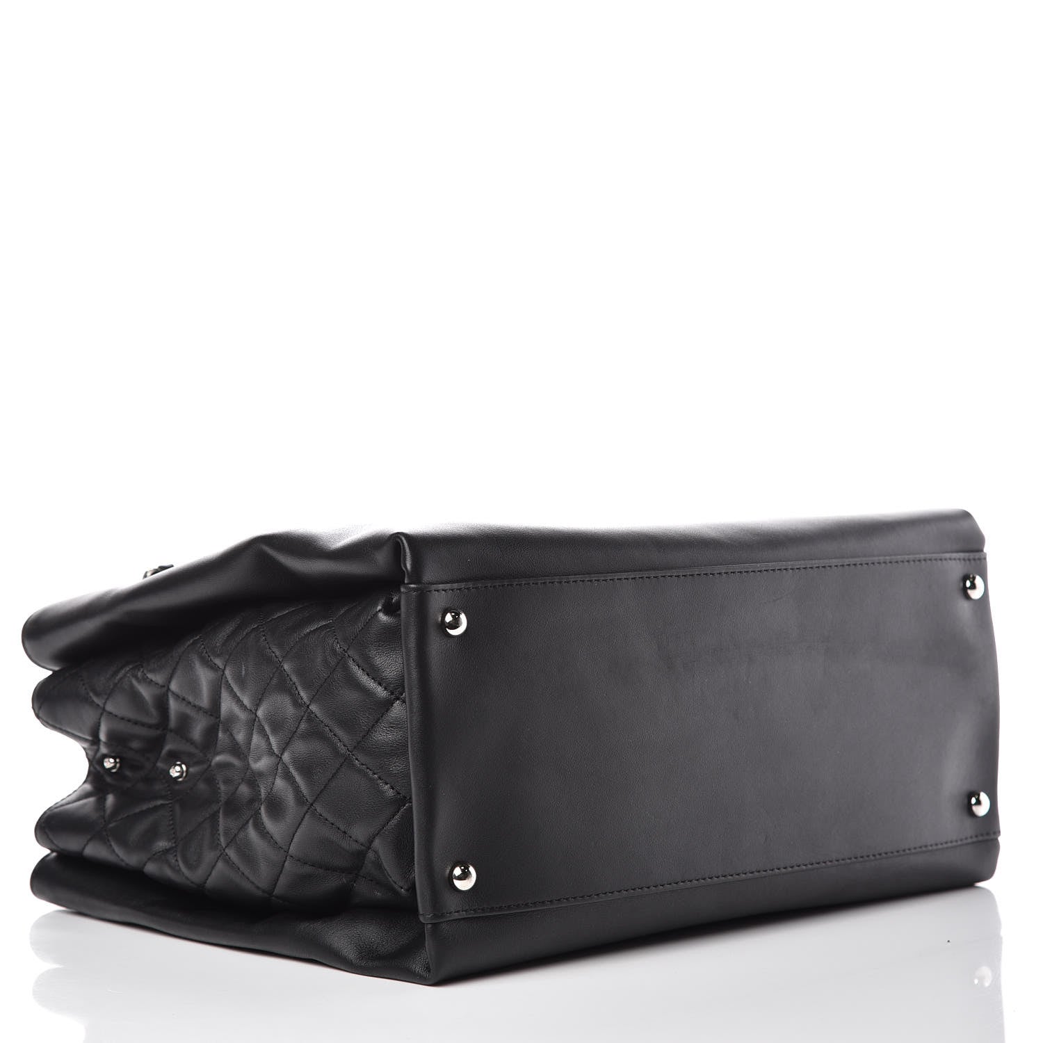 Chanel Calfskin Shopping Tote Black 4 of 10