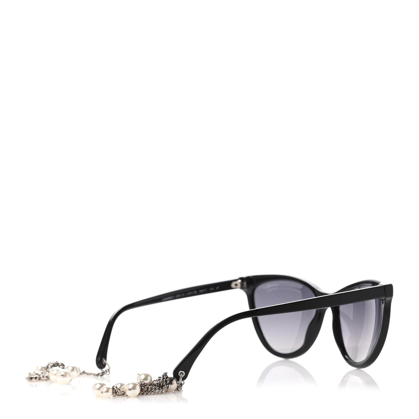 Acetate Fantasy Pearl Cat Eye Sunglasses 5341-H Black