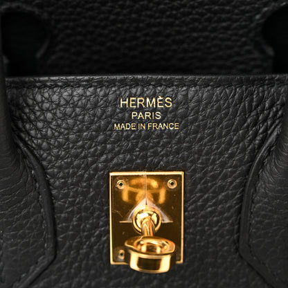 Hermes Togo Birkin 25 Black 6 of 13