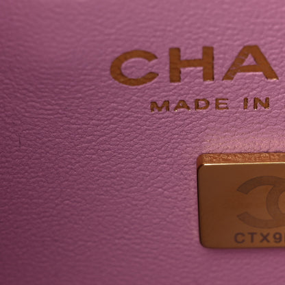 Chanel Caviar Quilted Mini Bucket Bag Pink 8 of 13