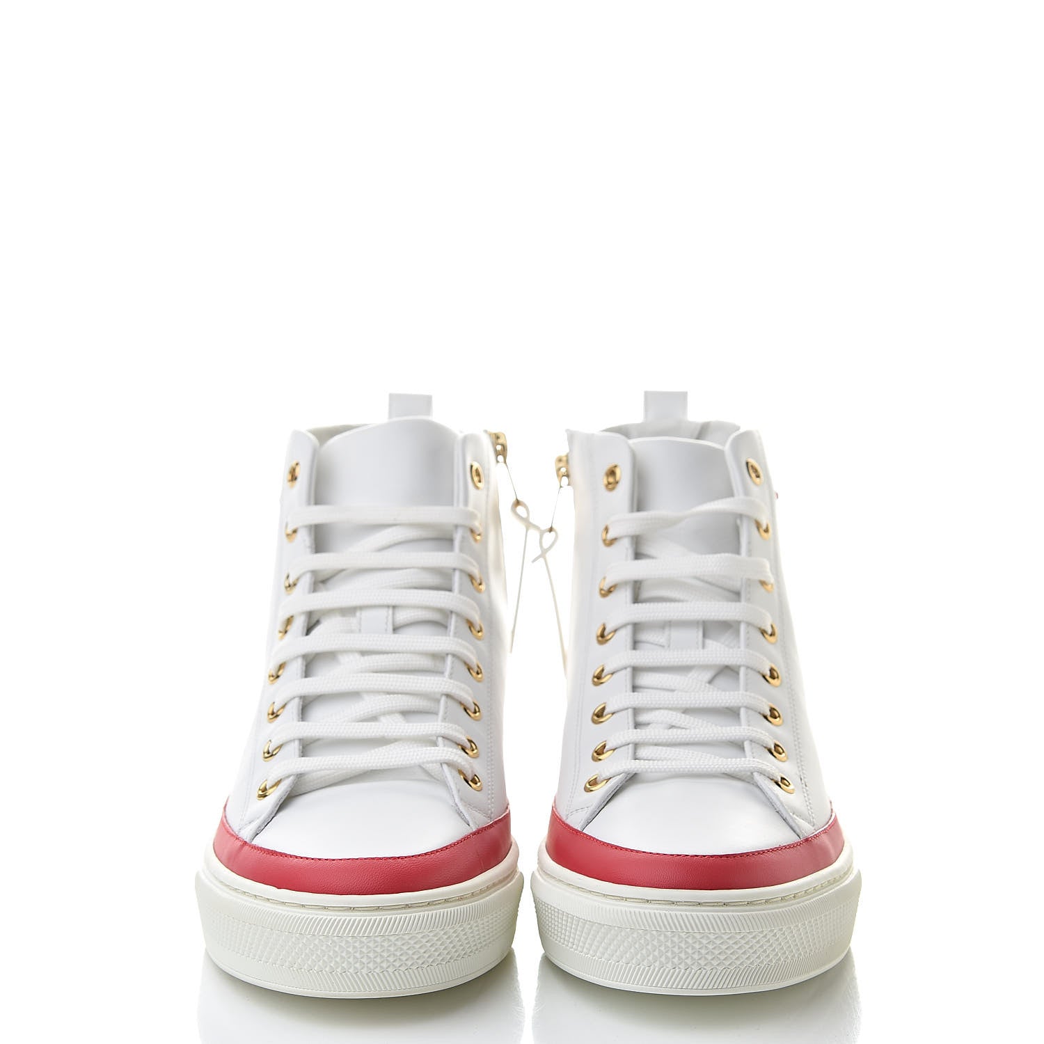 Louis Vuitton Calfskin LV Stellar Sneaker Boots 38 White Framboise 2 of 9