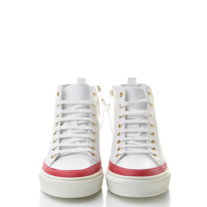 Louis Vuitton Calfskin LV Stellar Sneaker Boots 38 White Framboise 2 of 9