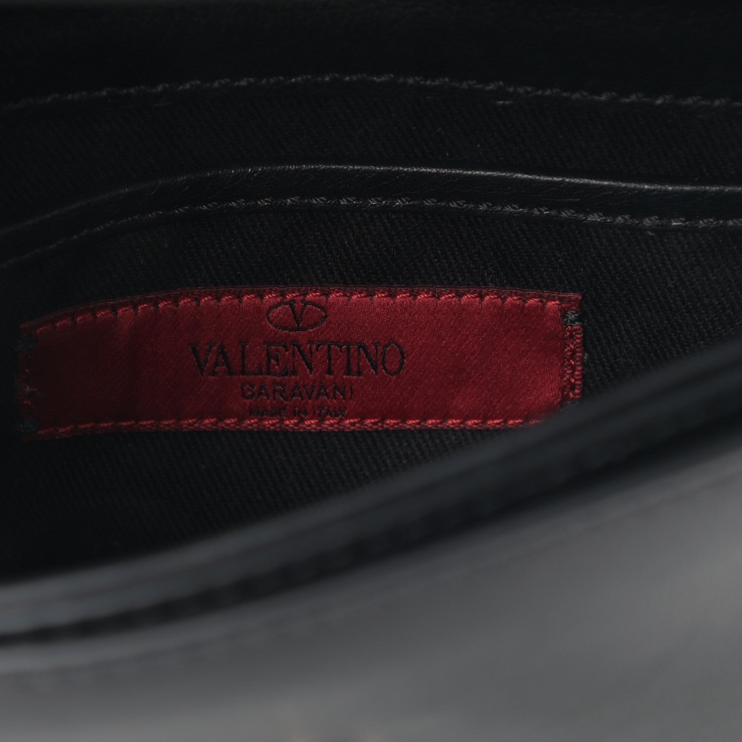 Valentino Garavani Vitello Rockstud Flap Crossbody Bag Black 6 of 10