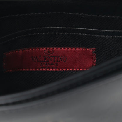 Valentino Garavani Vitello Rockstud Flap Crossbody Bag Black 6 of 10