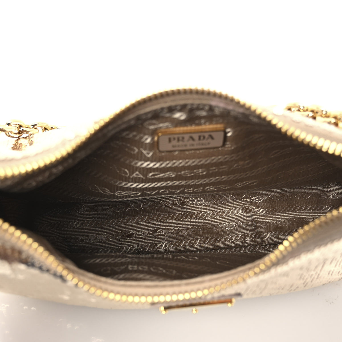 Prada Sequin Mini Re-Edition 2000 Shoulder Bag Cammeo 5 of 10
