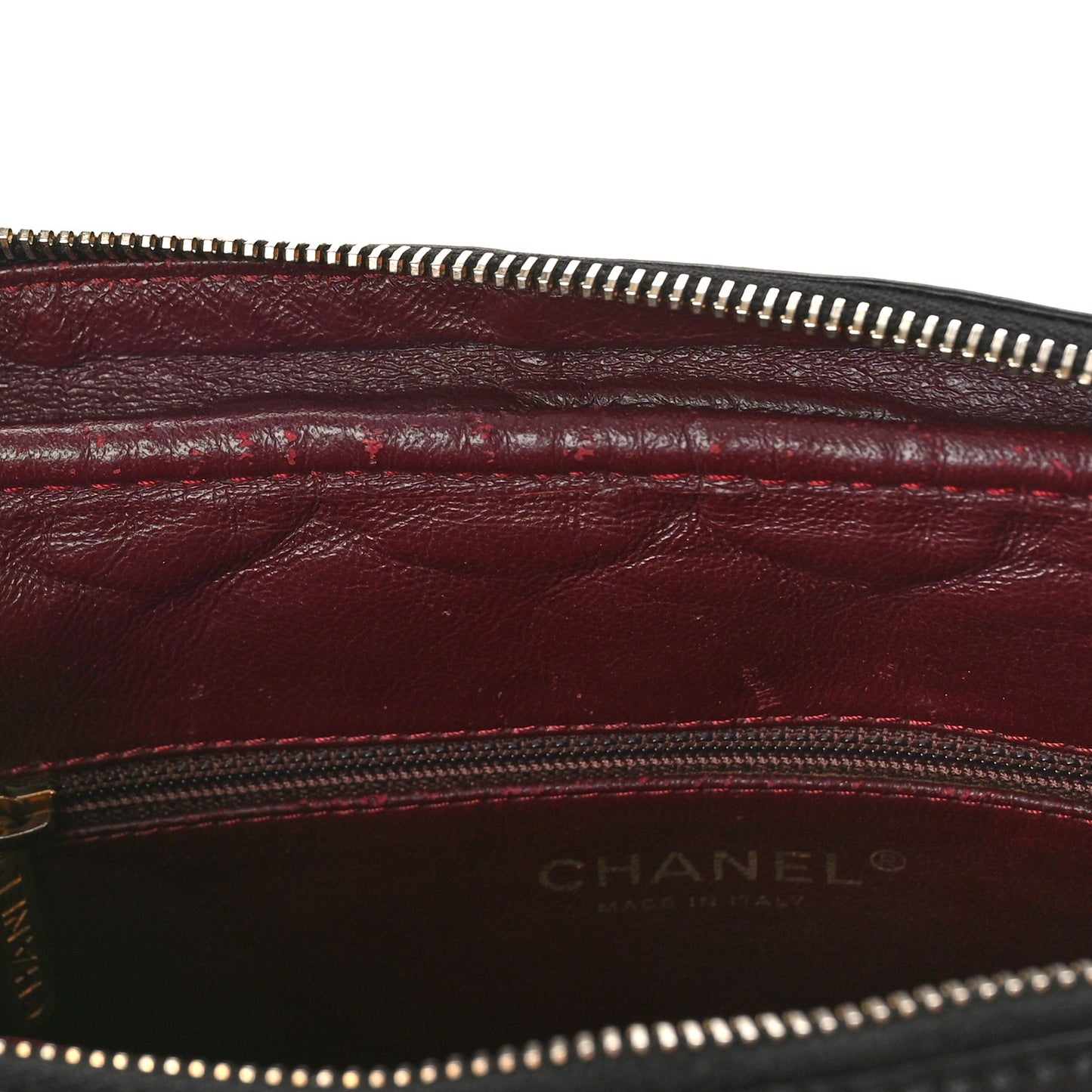 Aged Calfskin Quilted Medium Reissue Camera Case Black