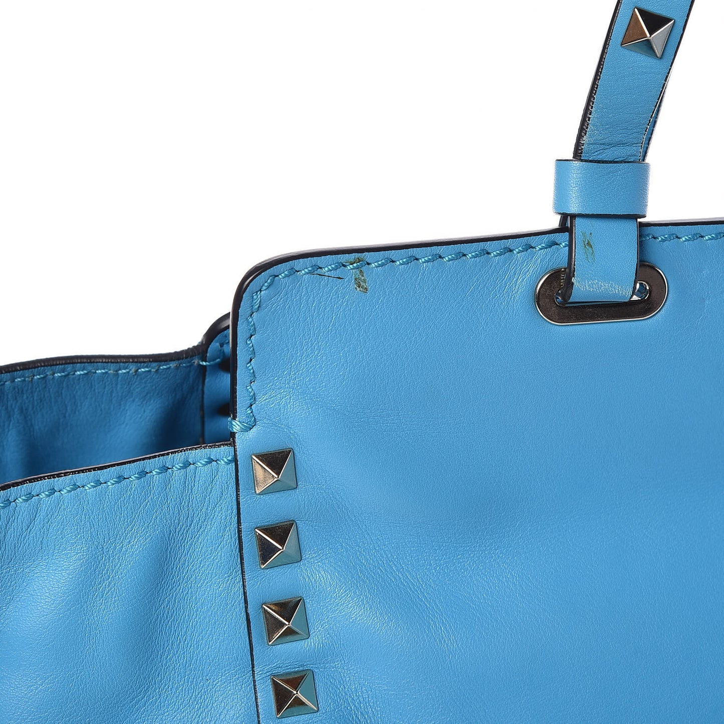 Vitello Medium Rockstud Tote Parrot