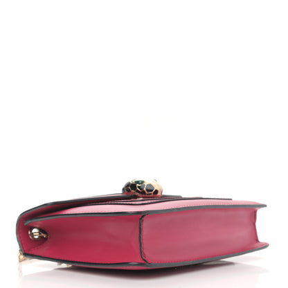 Bulgari Calfskin Small Serpenti Forever Snake Strap Crossbody Bag Pink 4 of 13