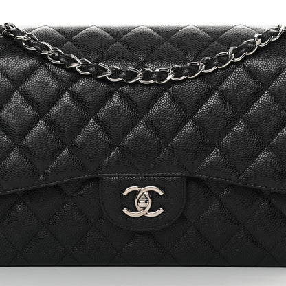 Chanel Caviar Quilted Jumbo Double Flap Black 8 of 14