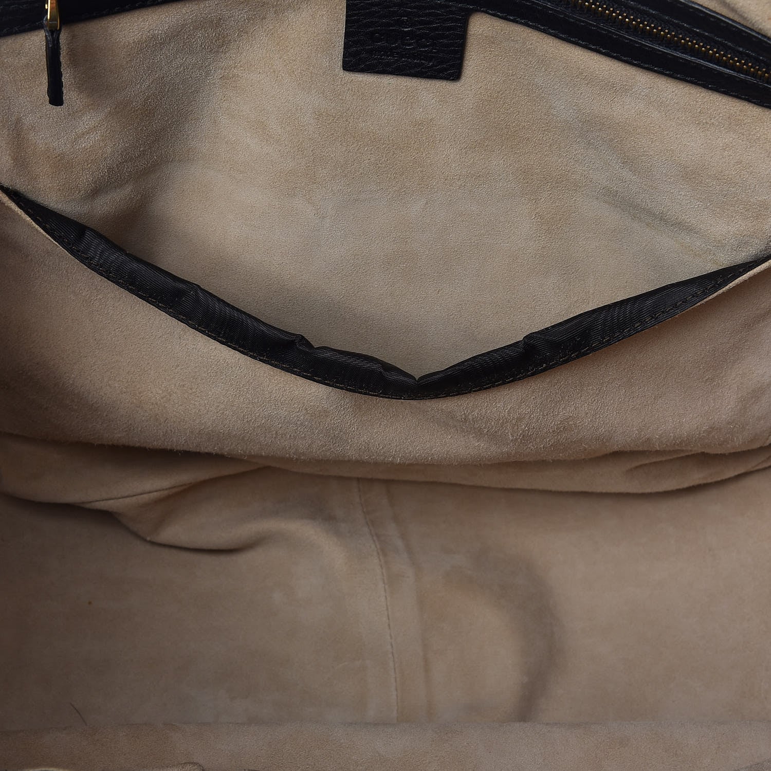 Gucci Pebbled Calfskin Medium 1973 Top Handle Satchel Black 9 of 16