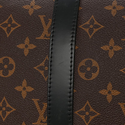 Louis Vuitton Monogram Macassar Keepall Bandouliere 55 9 of 9