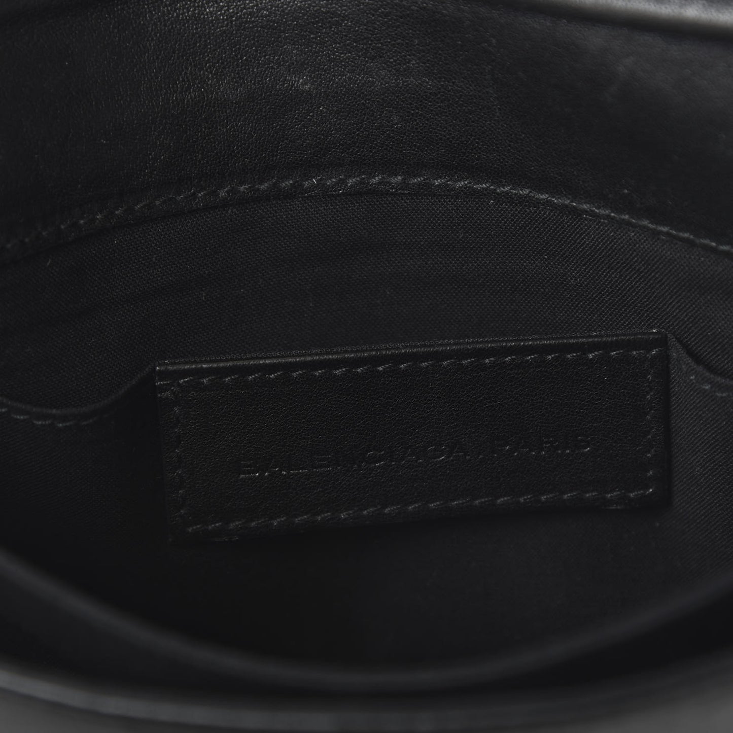 Calfskin Lune Clutch Black