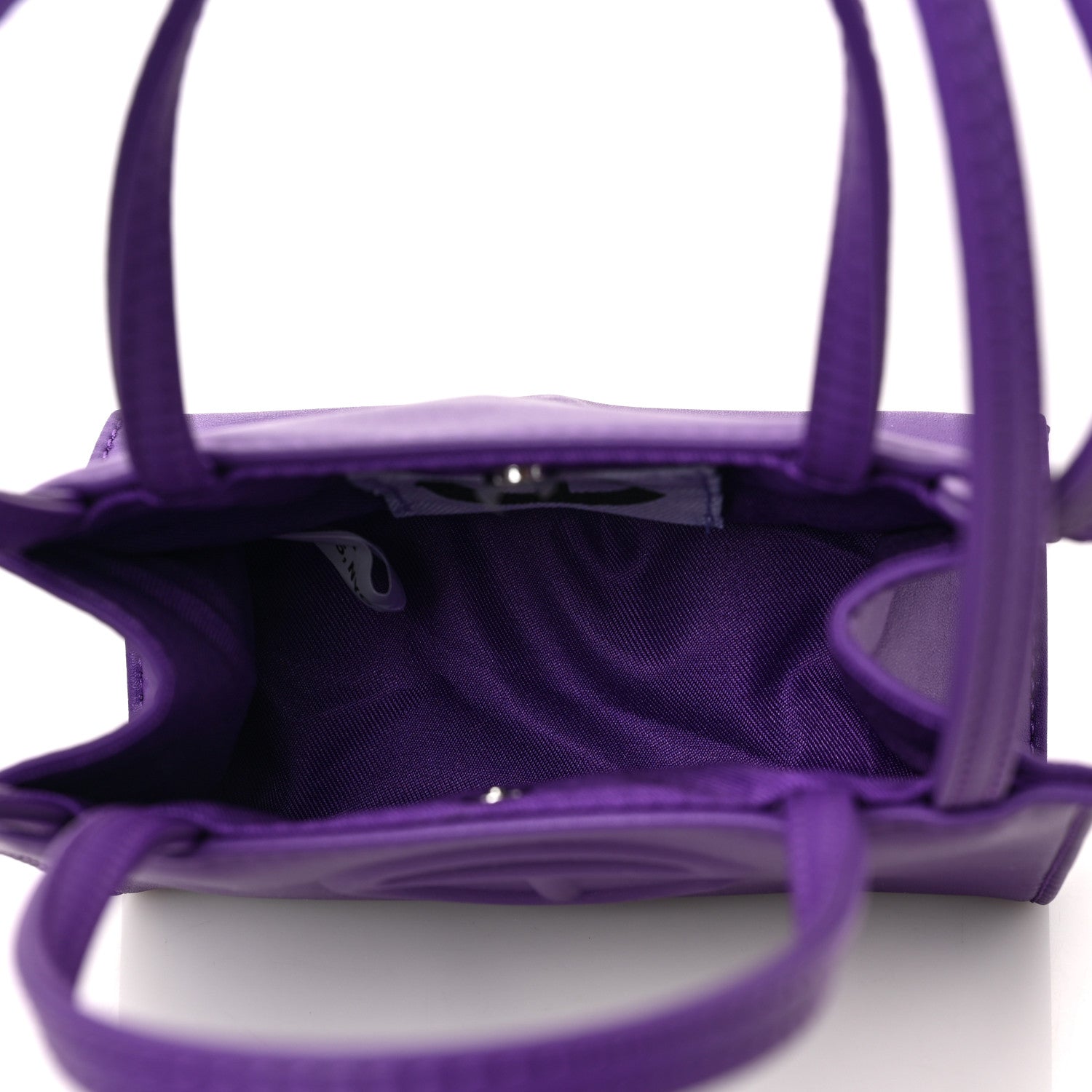 Telfar Vegan Leather Small Shopping Bag Grape 5 of 9