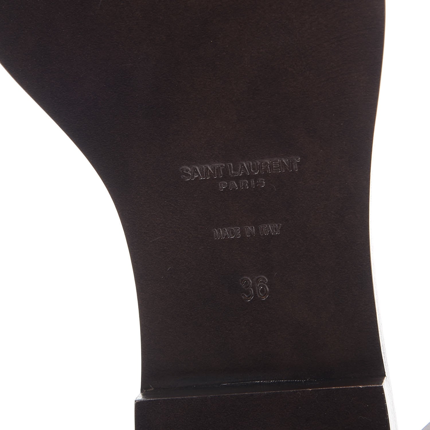 Saint Laurent Calfskin Nu Pied 05 Slide Sandal 36 Blue Majorelle 6 of 9