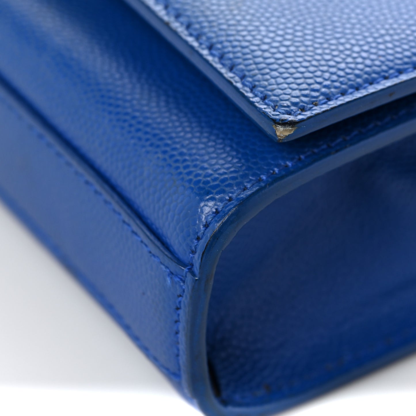 Grain De Poudre Small Classic Monogram Kate Satchel Royal Blue