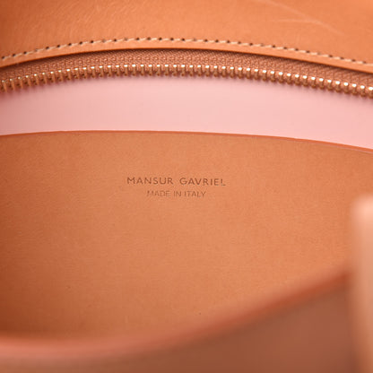Mansur Gavriel Calfskin Fringe Tote Cammello Rosa 8 of 9
