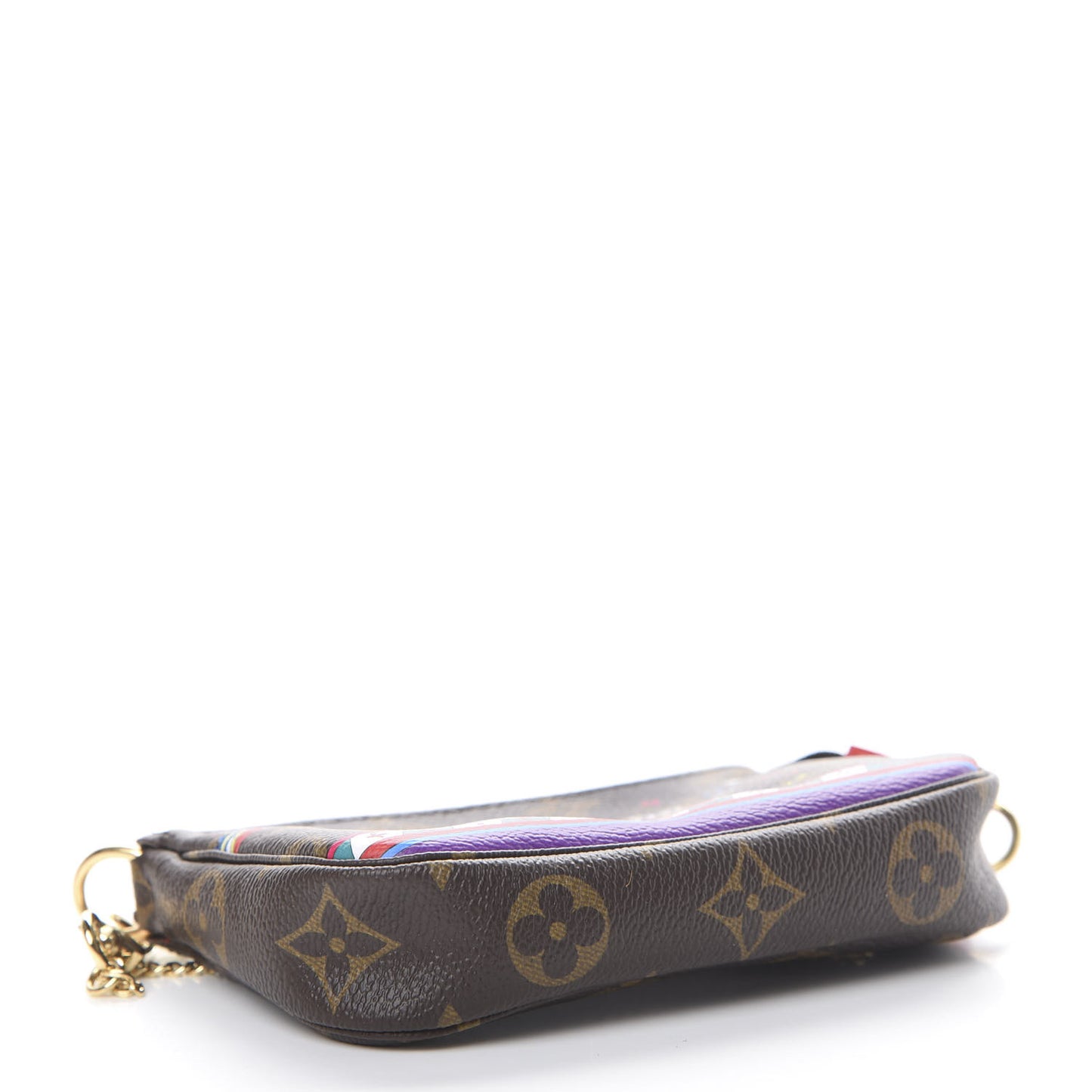Monogram 2020 Christmas Animation Bumper Cars Mini Pochette Accessories Coquelicot