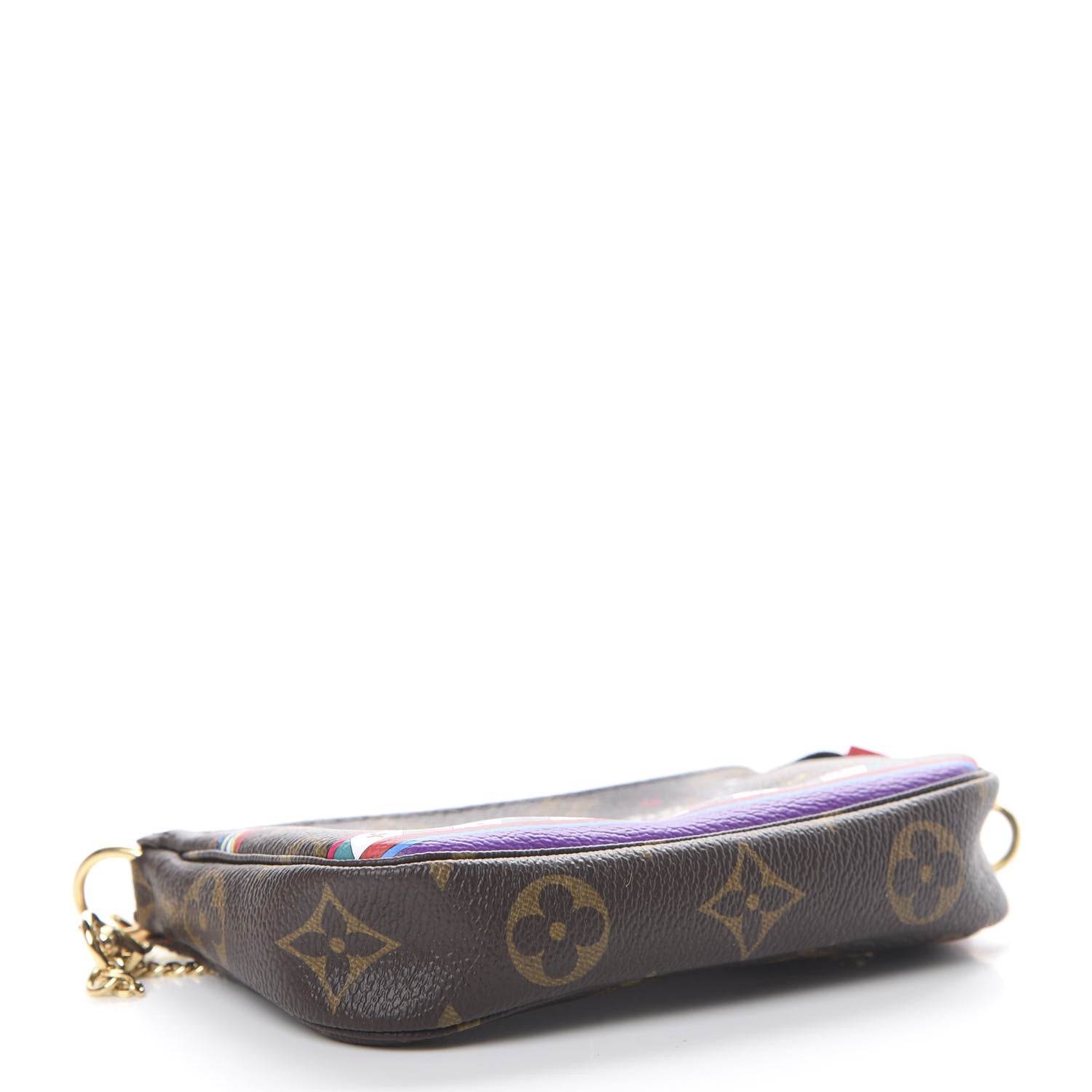 Louis Vuitton Monogram 2020 Christmas Animation Bumper Cars Mini Pochette Accessories Coquelicot 3 of 7