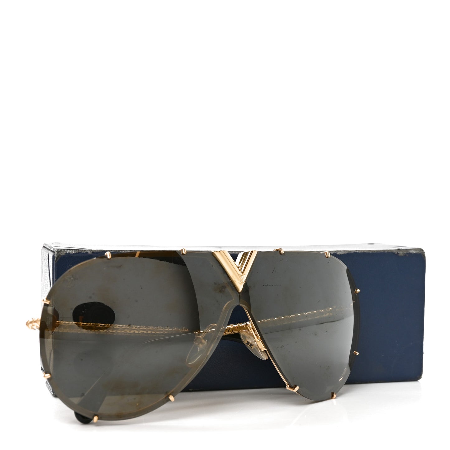 Metal LV Drive Sunglasses Z0897W Black Gold