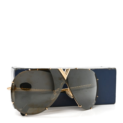 Louis Vuitton Metal LV Drive Sunglasses Z0897W Black Gold 7 of 7