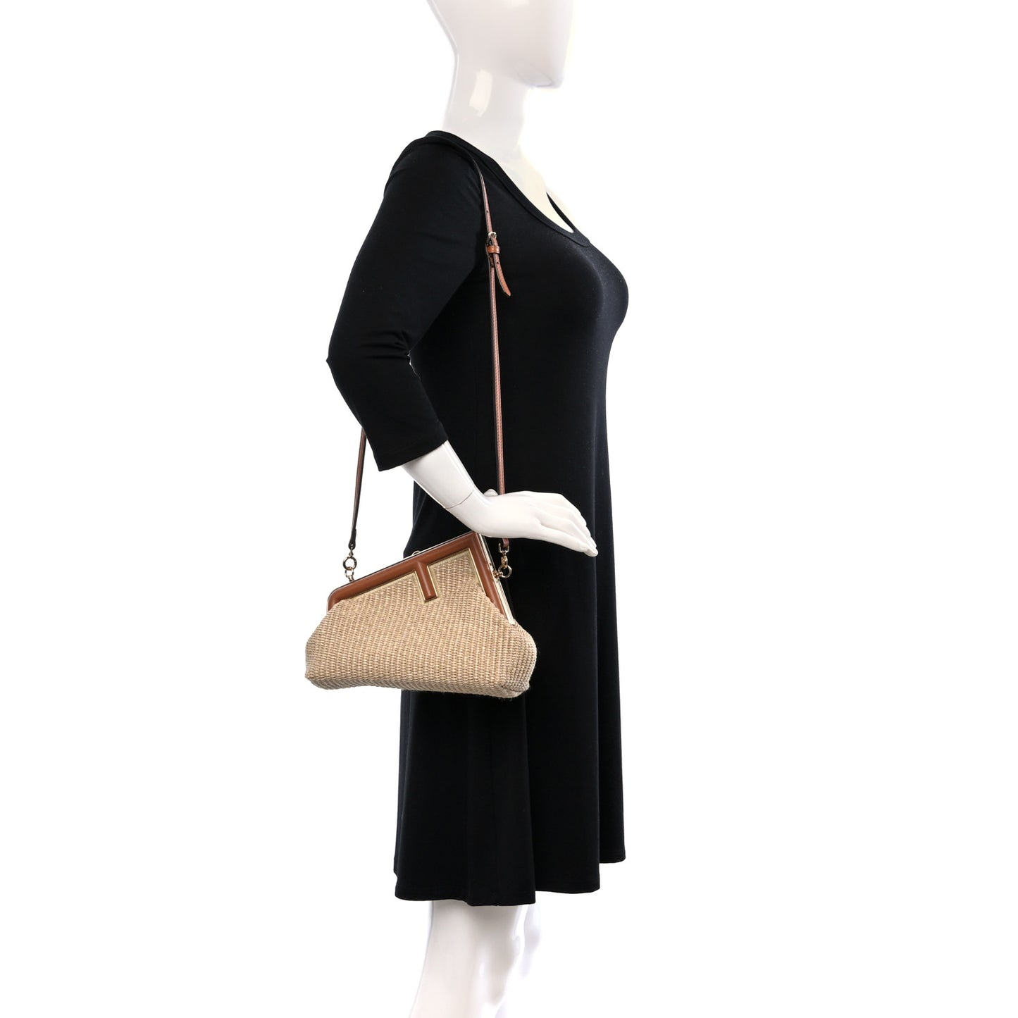 Paglia Chicco Diriso Nappa Small Fendi First Alchemy Brandy