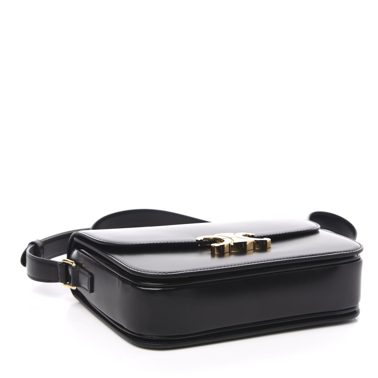 Shiny Calfskin Medium Triomphe Black