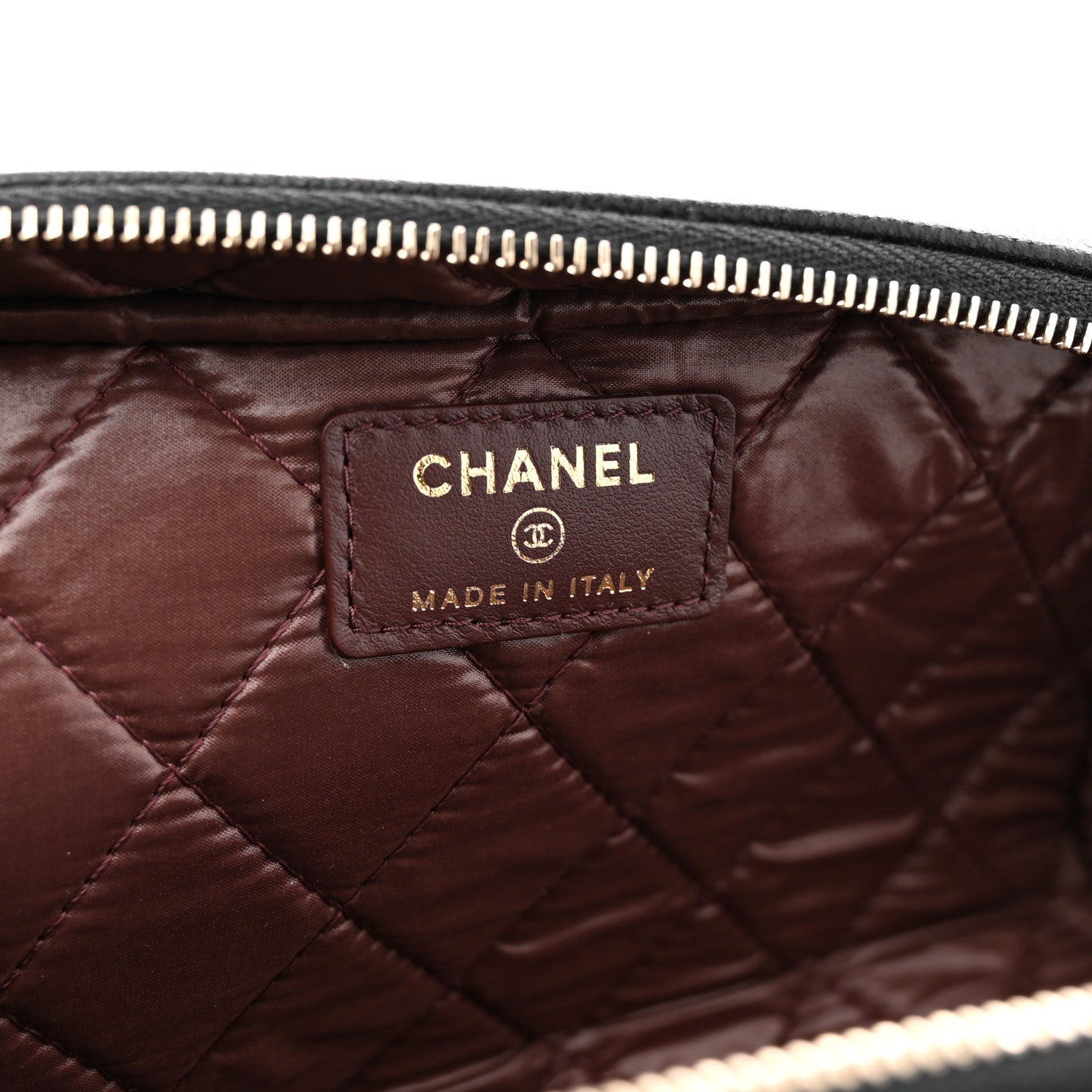 Chanel Caviar Quilted Toiletry Case With Chain Black 6 of 8
