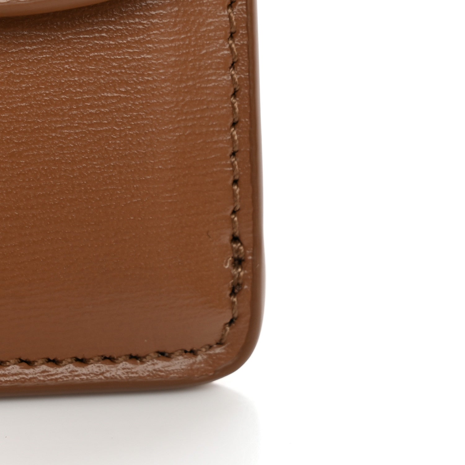 Celine Shiny Calfskin Triomphe Flap Card Holder Bronze 10 of 11