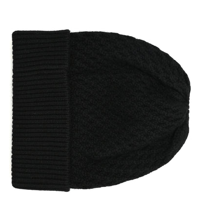 Chanel Cashmere CC Logo Beanie Hat Black 3 of 6