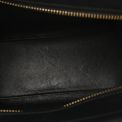 Celine Drummed Calfskin Nubuck Nano Tri-Color Luggage Stone Blue Black 5 of 10
