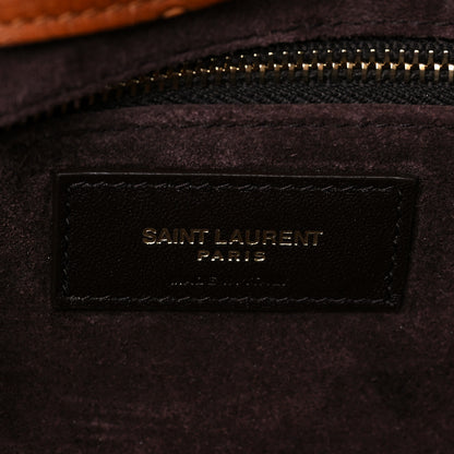 Saint Laurent Ostrich Patchwork Monogram Medium Jamie Tan 6 of 7