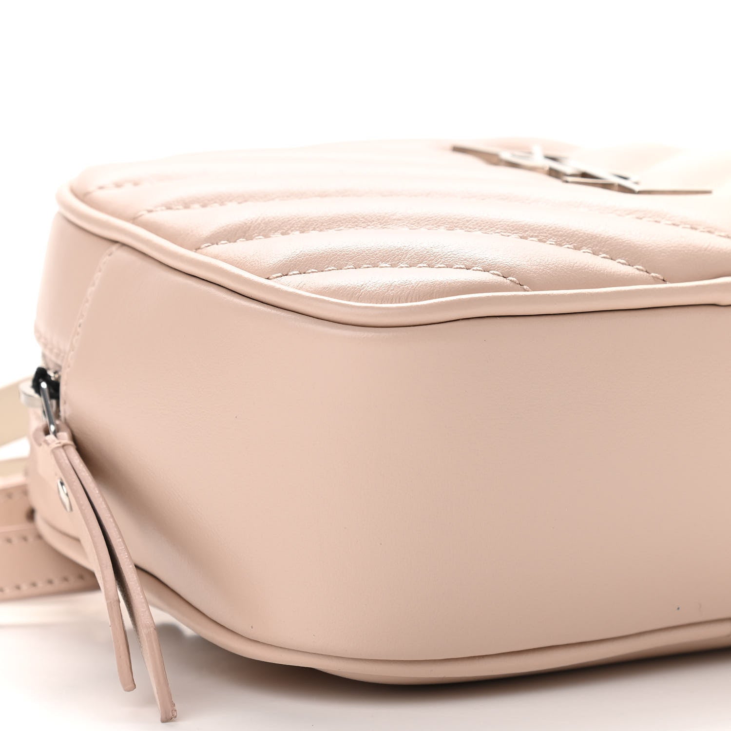 Saint Laurent Calfskin Matelasse Monogram Lou Belt Bag Rose Poudre 9 of 10