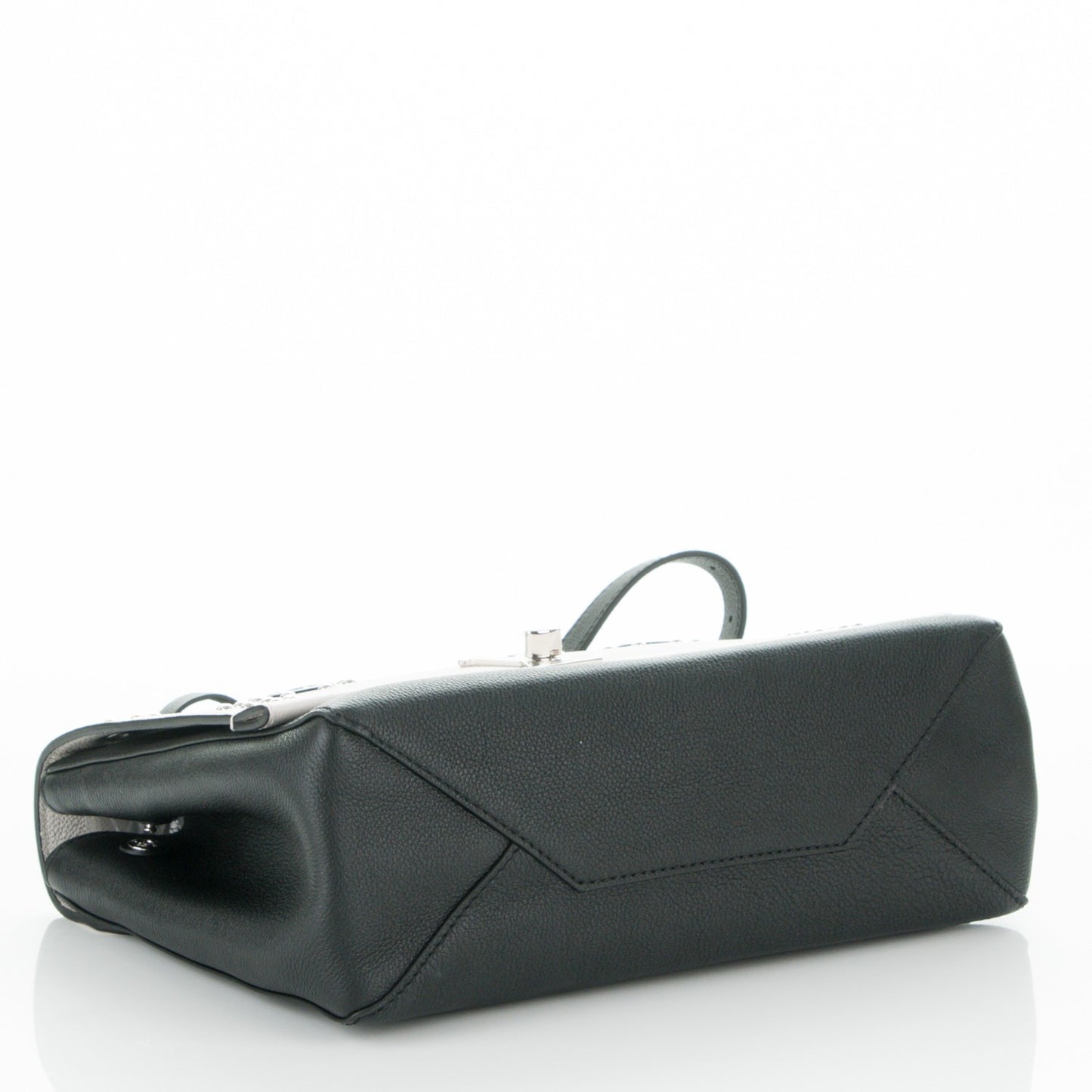 Calfskin Mechanical Flowers Lockme II Black White