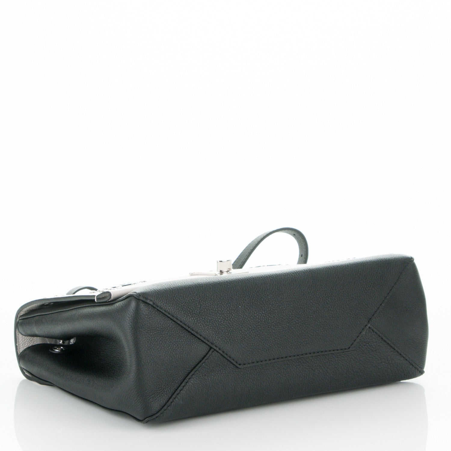 Louis Vuitton Calfskin Mechanical Flowers Lockme II Black White 4 of 6