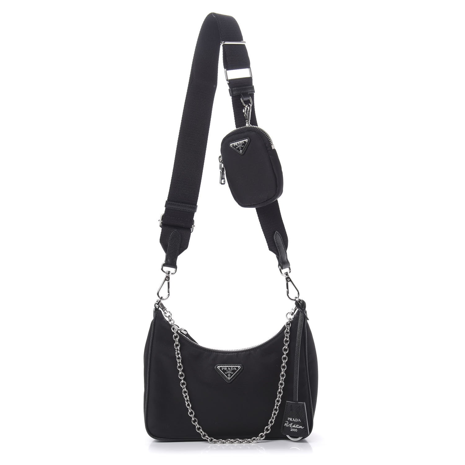 Prada Nylon Re-Edition 2005 Shoulder Bag Black 1 of 11