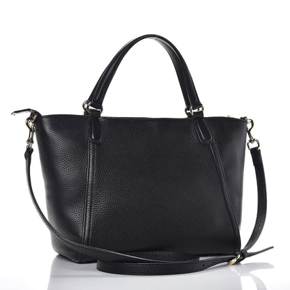 Gucci Pebbled Calfskin Small Soho Top Handle Bag Black 3 of 8