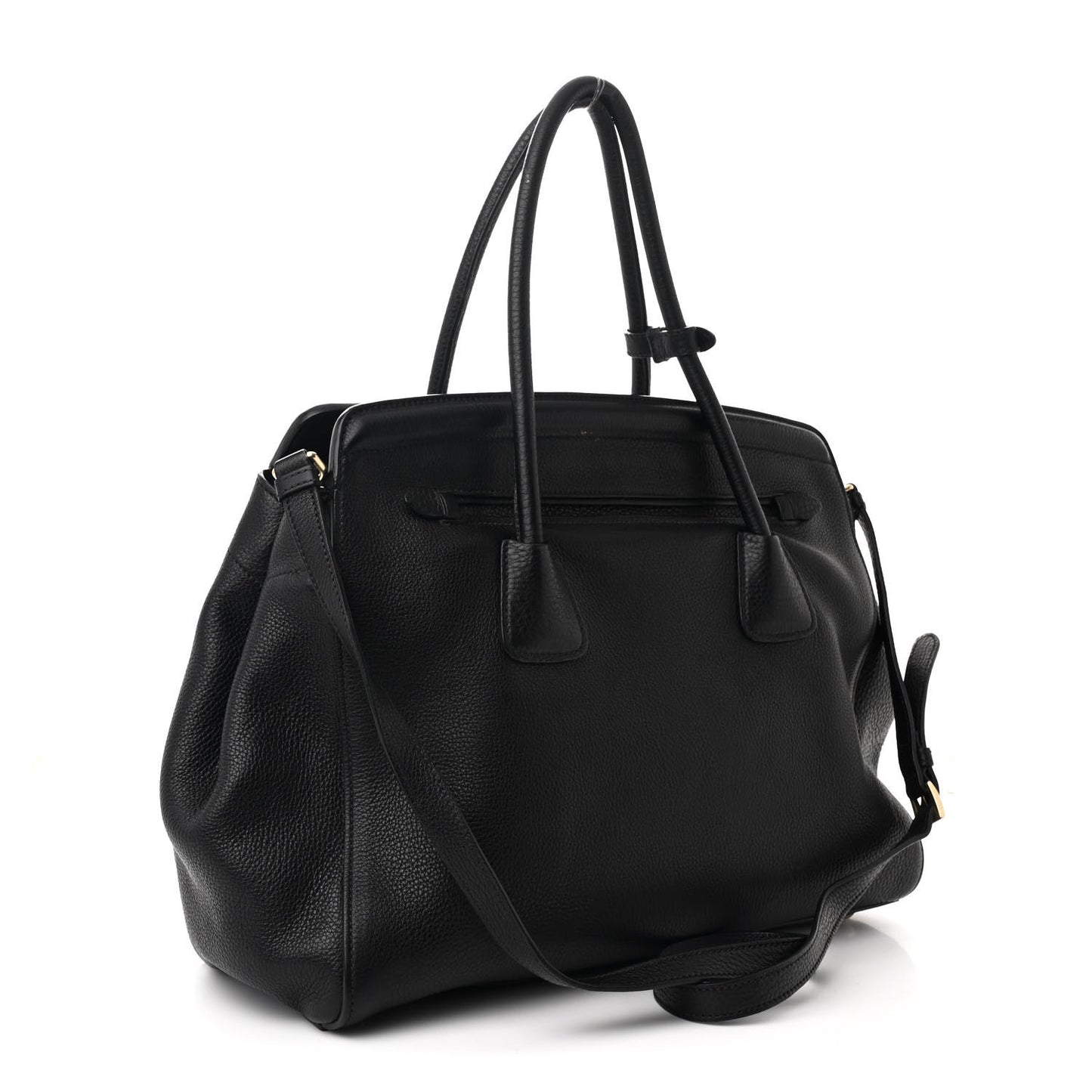 Vitello Daino Tote Black