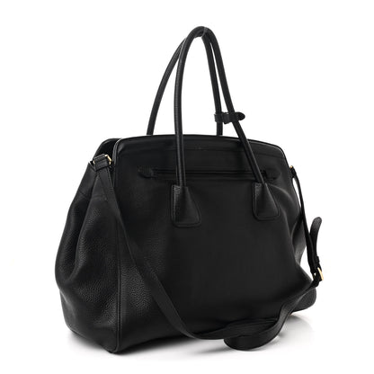 Prada Vitello Daino Tote Black 3 of 12
