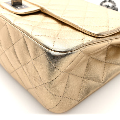 Chanel Metallic Aged Calfskin Quilted 2.55 Reissue 227 Flap Pale Gold 10 of 10