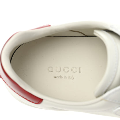 Gucci Miro Soft Calfskin Interlocking G Womens New Ace Sneakers 36 White Red Flame Green 8 of 15